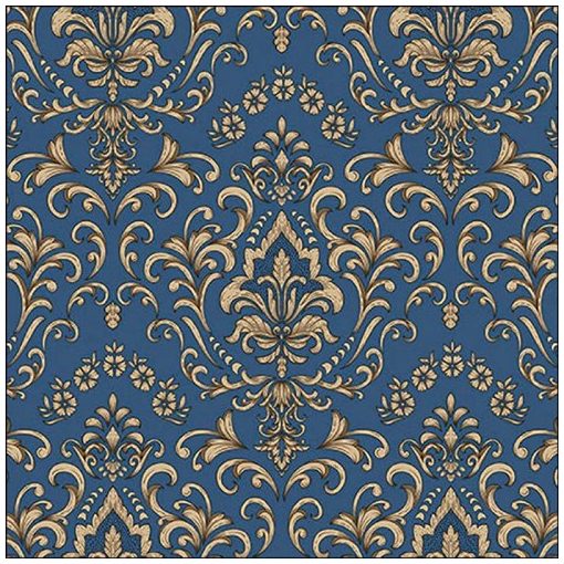 Ambiente Baroque ornament blue papírszalvéta 33x33cm, 20db-os