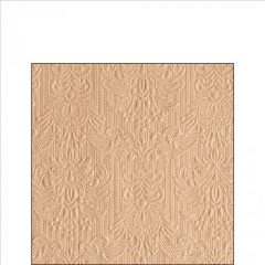   Ambiente Elegance beige dombornyomott papírszalvéta 25x25cm, 15db-os