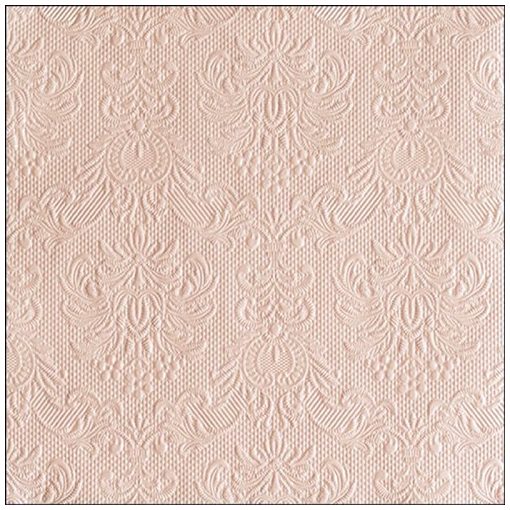 Ambiente Elegance beige dombornyomott papírszalvéta 33x33cm, 15db-os