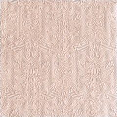   Ambiente Elegance beige dombornyomott papírszalvéta 40x40cm, 15db-os