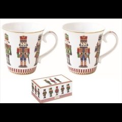 Porcelán bögreszett 275ml, 2db-os dobozban, Nutcracker