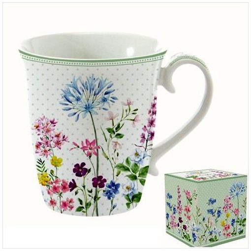 Porcelánbögre 275ml dobozban, Floraison