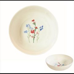 Porcelán mélytányér 18cm, Mille Fleurs Blue