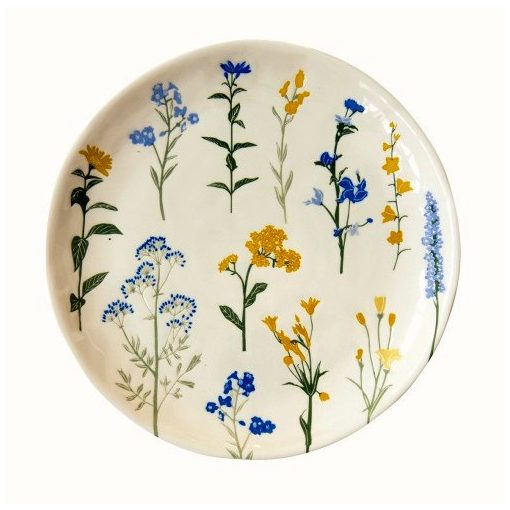 Porcelán desszerttányér 21cm, Mille Fleurs Yellow