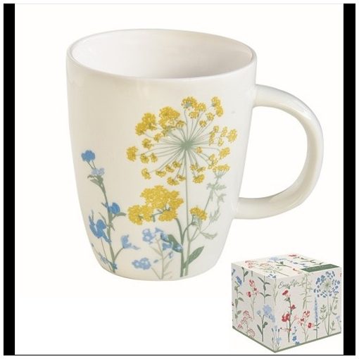 Porcelánbögre 350ml, dobozban, Mille Fleurs Yellow