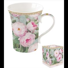 Porcelánbögre 360ml, dobozban, Roses in Bloom