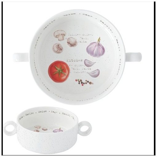 Porcelántál füllel 12cm, Home & Kitchen