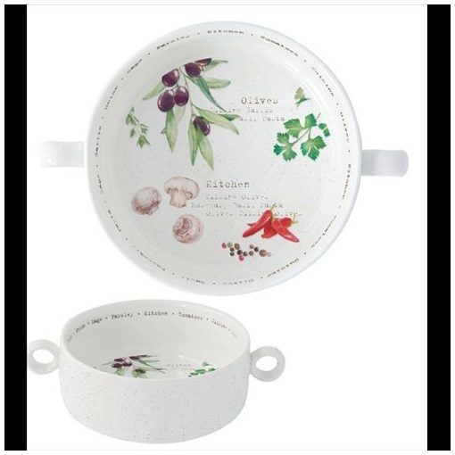 Porcelántál füllel 16cm, Home & Kitchen