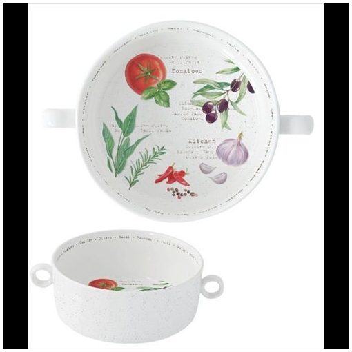 Porcelántál füllel 20cm, Home & Kitchen