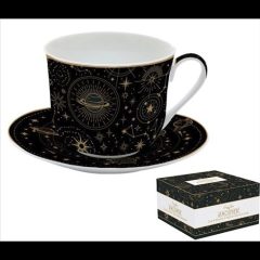   Porcelán reggelizőcsésze + alj 400ml, dobozban, Atmosphere, Celestial