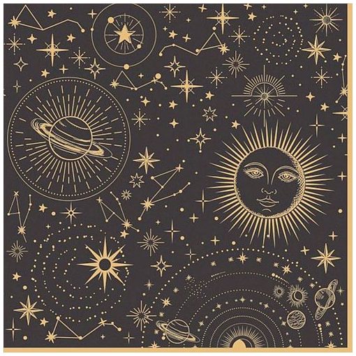 Papírszalvéta 33x33cm, Celestial, 20db-os