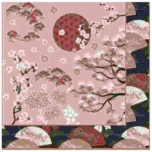 Papírszalvéta 33x33cm, Kimono,20db-os