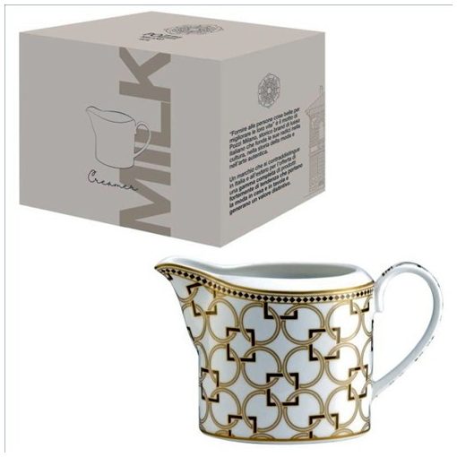 Pozzi Milano Porcelán citrom/tejkiöntő 250ml, dobozban, Déco