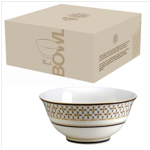 Pozzi Milano Porcelántál 15cm, dobozban, Charles