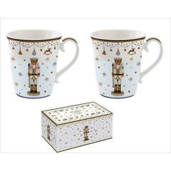   Porcelán bögreszett 275ml,2db-os dobozban, Royal Nutcracker