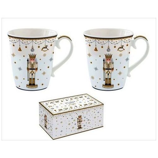 Porcelán bögreszett 275ml,2db-os dobozban, Royal Nutcracker