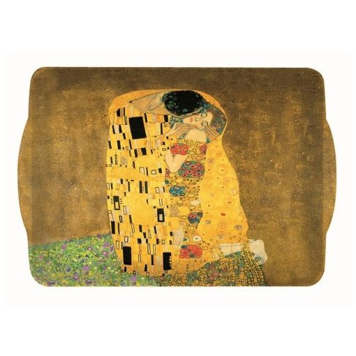 Műanyag tálca 46x32cm, Klimt: The Kiss