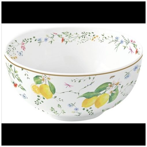 Easy Life-Nuova Porcelántálka 12cm, Fleurs et Citrons