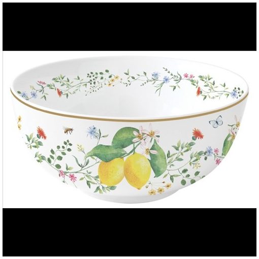 Easy Life-Nuova Porcelántál 15cm, Fleurs et Citrons