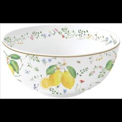 Easy Life-Nuova Porcelántál 23cm, Fleurs et Citrons