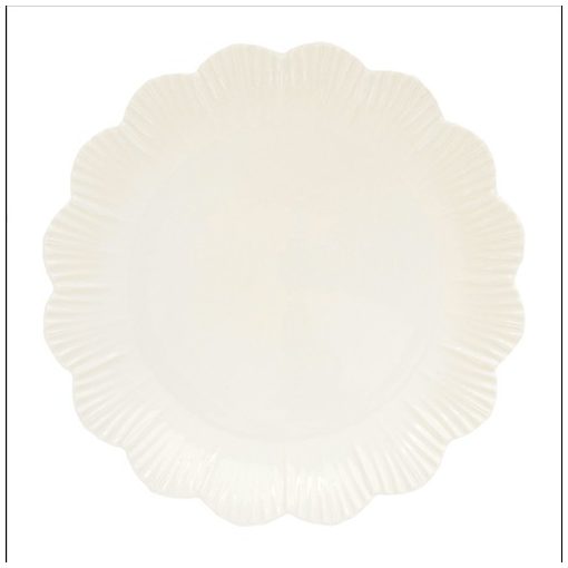 Easy Life-Nuova Porcelán lapostányér 26cm, Fleuri white