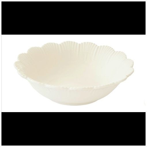 Easy Life-Nuova Porcelán mélytányér 20cm, Fleuri white