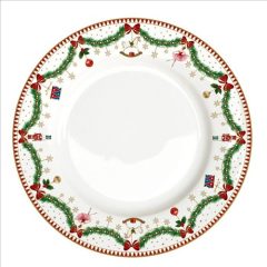   Easy Life-Nuova Porcelán lapostányér 26,5cm, Magie de Noel