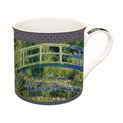 Porcelánbögre dobozban 300ml, Monet: Vízililiom és Japán híd