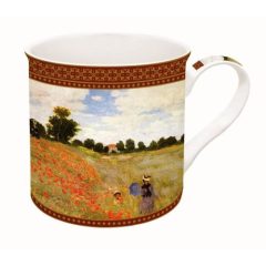 Porcelánbögre dobozban 300ml, Monet: Pipacsmező