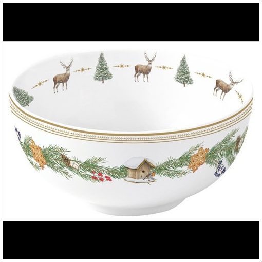 Easy Life-Nuova Porcelántálka 12cm, White Forest